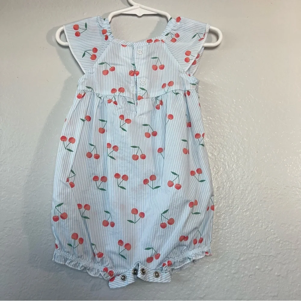 Baby Girls Cherries Romper Just‎ One You